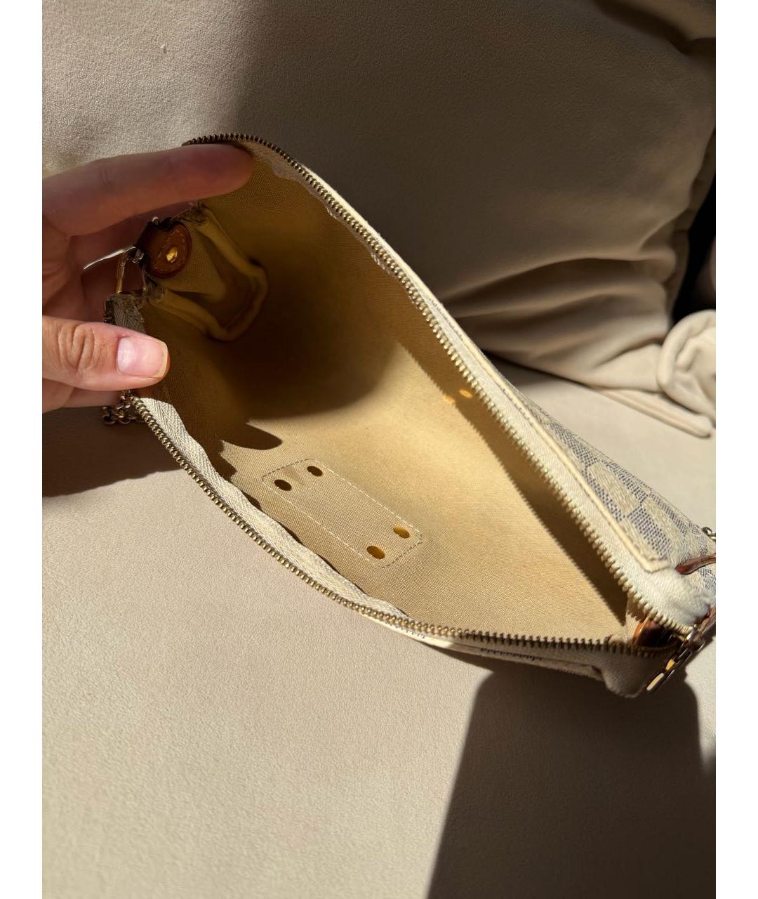 LOUIS VUITTON Бежевая канва сумка через плечо, фото 3