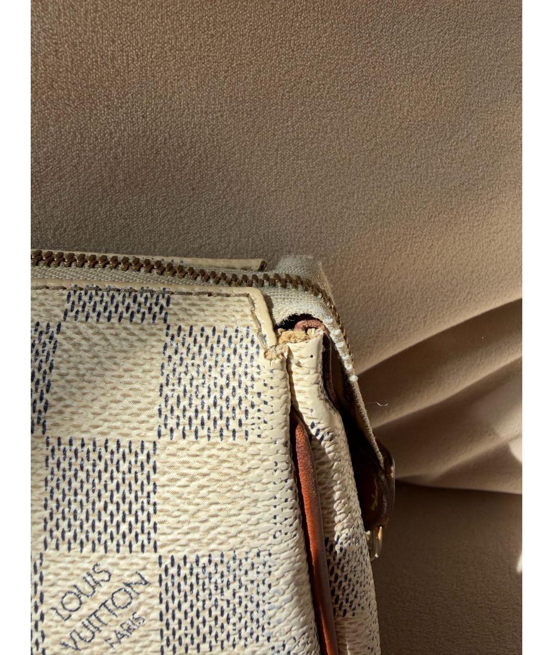 LOUIS VUITTON Бежевая канва сумка через плечо, фото 7