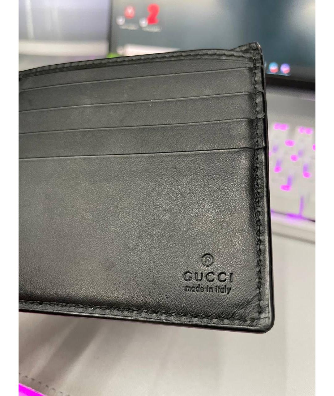 GUCCI Коричневый кожаный кошелек, фото 4