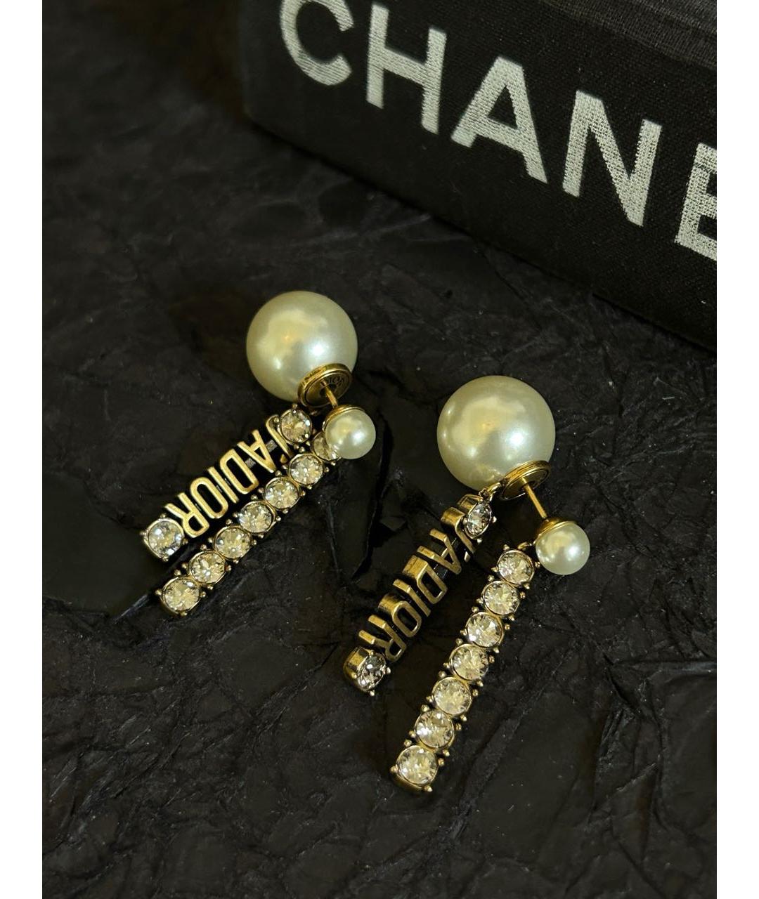 CHRISTIAN DIOR Золотые серьги, фото 2