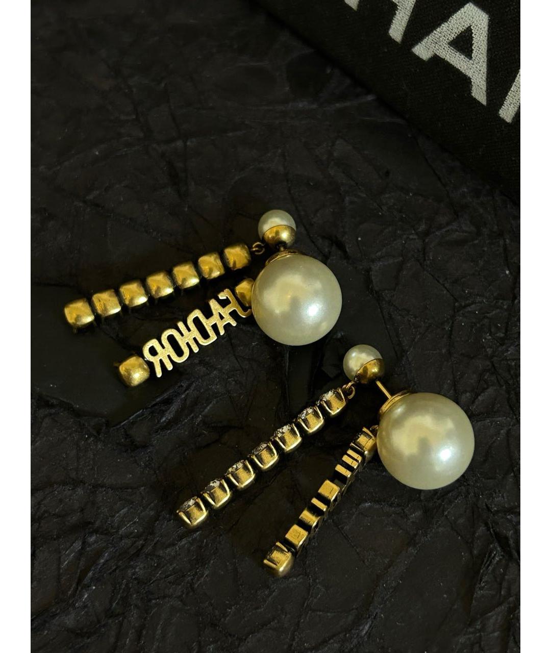 CHRISTIAN DIOR Золотые серьги, фото 4