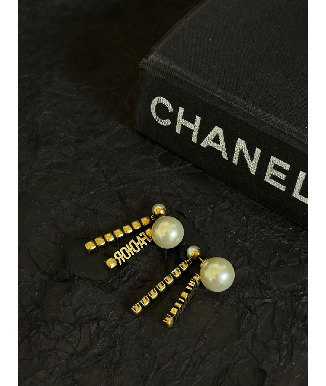 CHRISTIAN DIOR Золотые серьги, фото 3