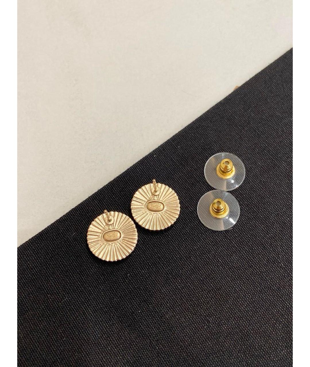 CHANEL Золотые серьги, фото 3