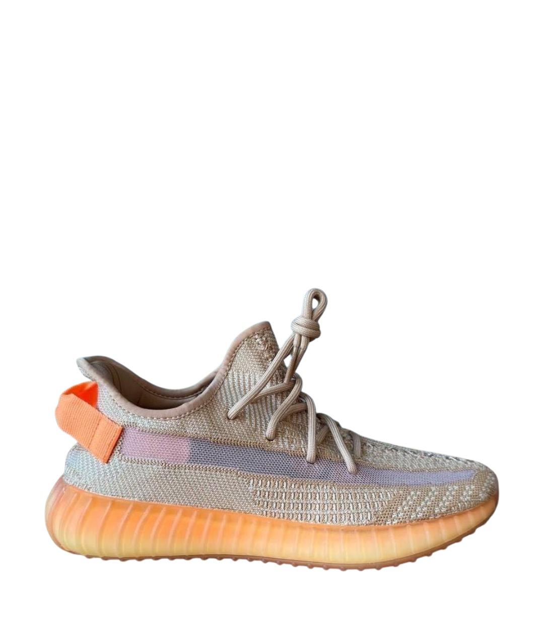YEEZY Оранжевые текстильные низкие кроссовки / кеды, фото 1