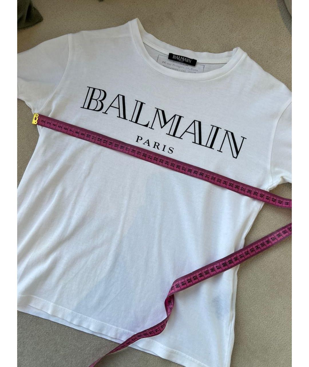 BALMAIN Белая детская футболка, фото 4