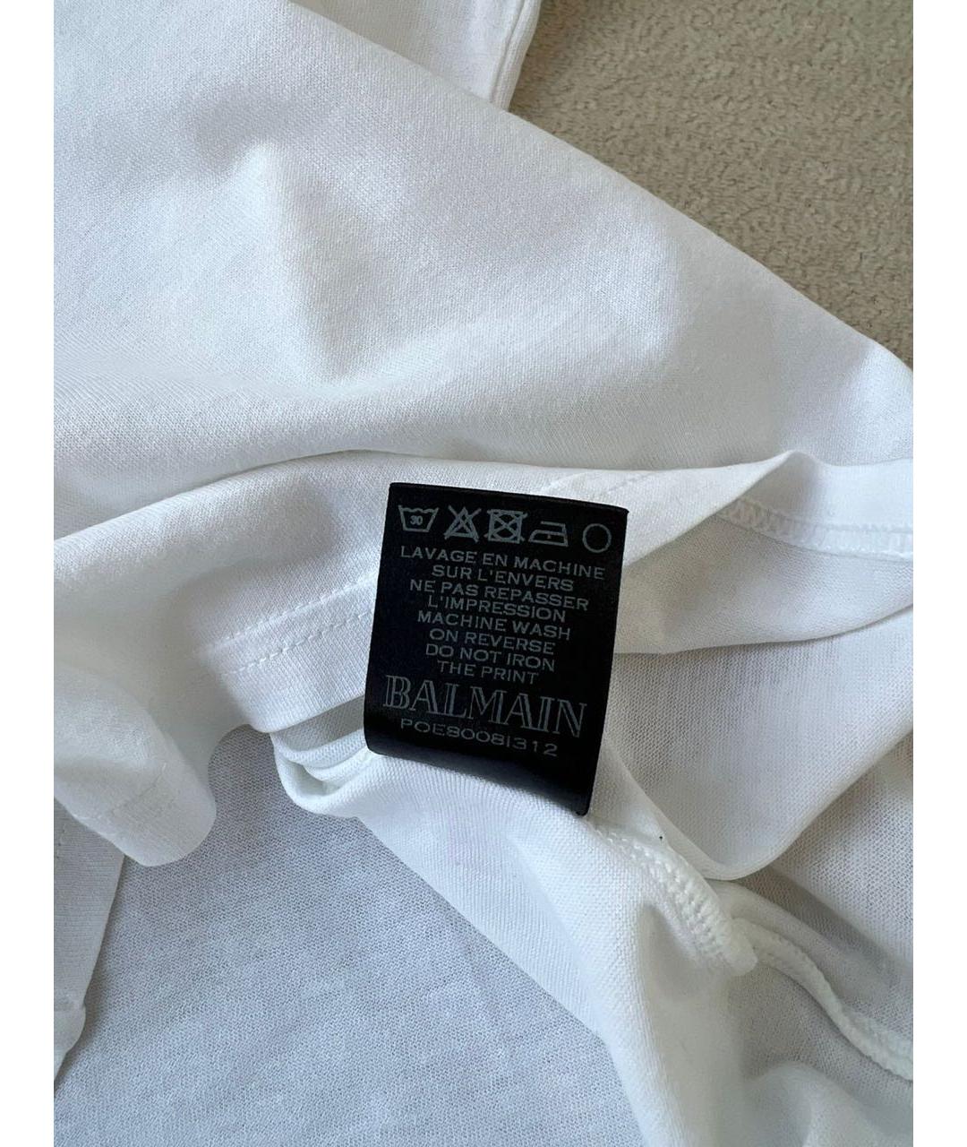 BALMAIN Белая детская футболка, фото 7