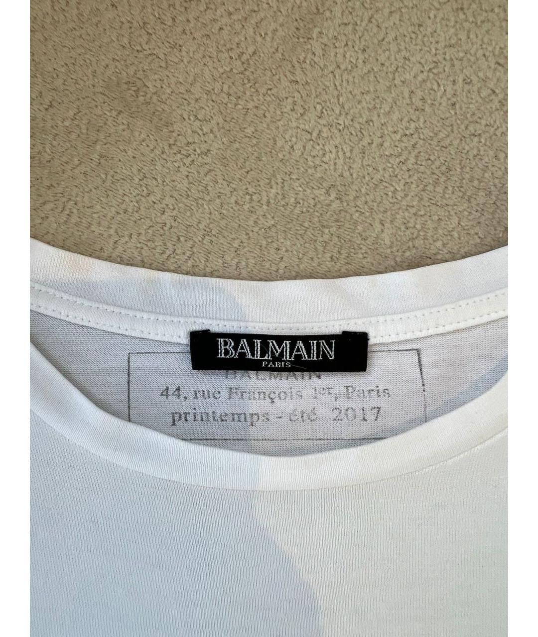 BALMAIN Белая детская футболка, фото 5