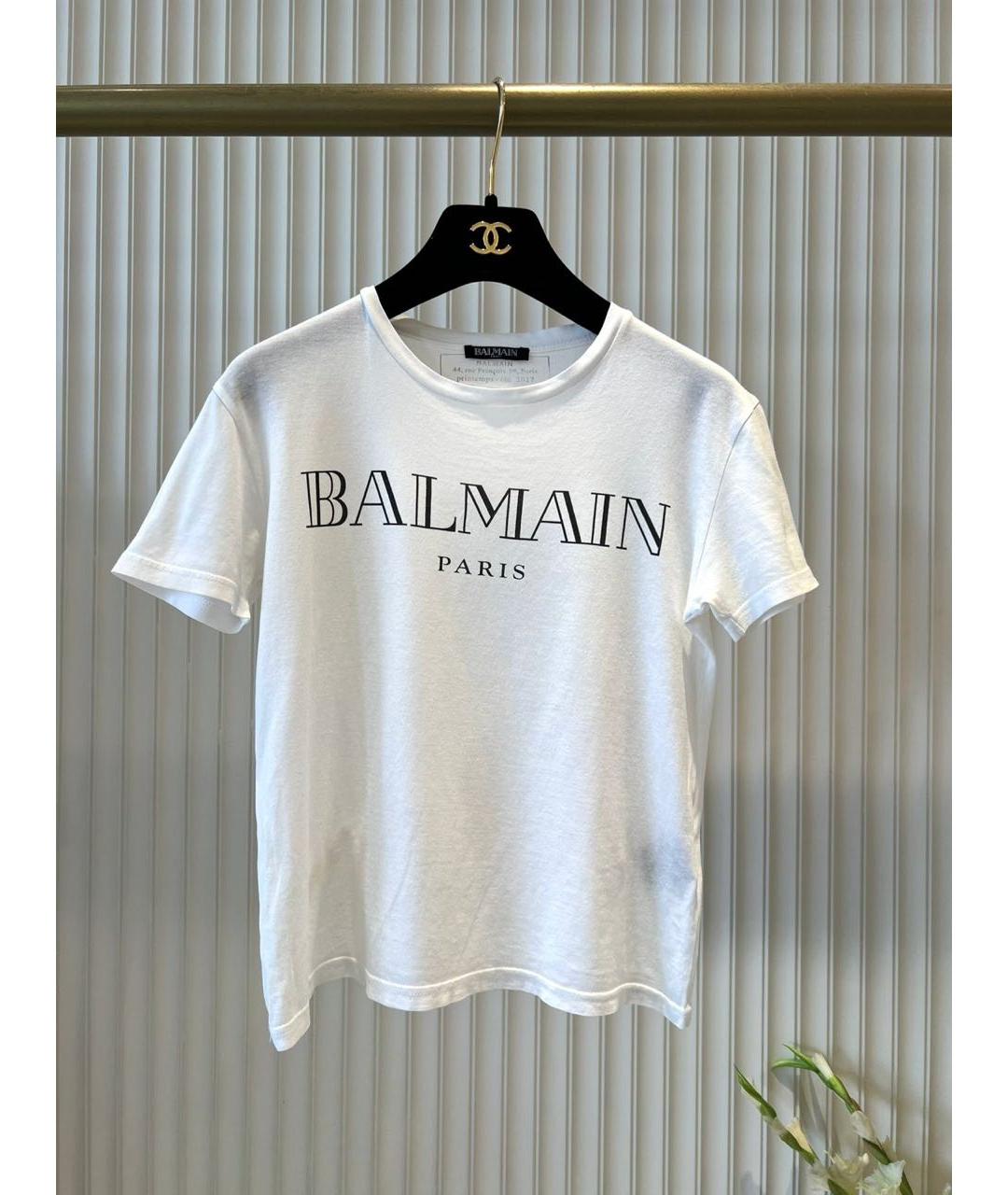 BALMAIN Белая детская футболка, фото 8