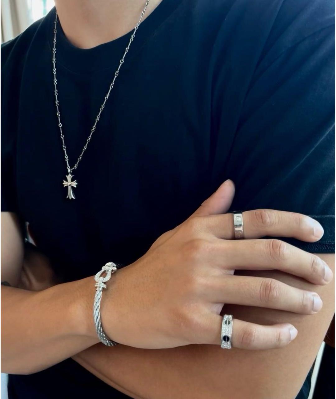CARTIER Серебряное кольцо из белого золота, фото 5