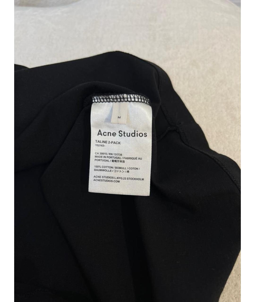 ACNE STUDIOS Черная футболка, фото 6