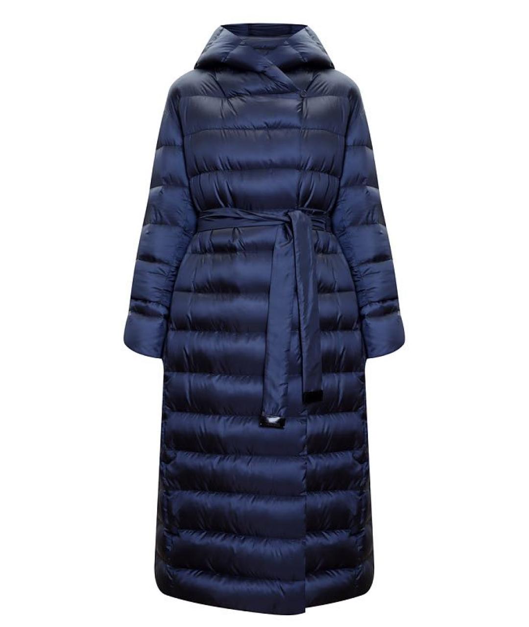 MAX MARA Темно-синий полиэстеровый пуховик, фото 9