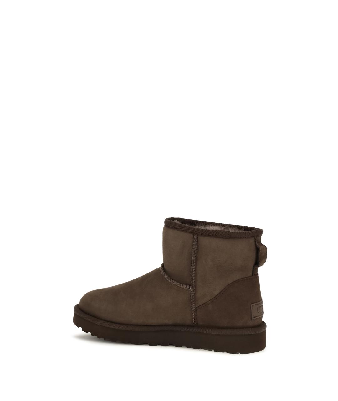 UGG Коричневые кожаные полусапоги, фото 3
