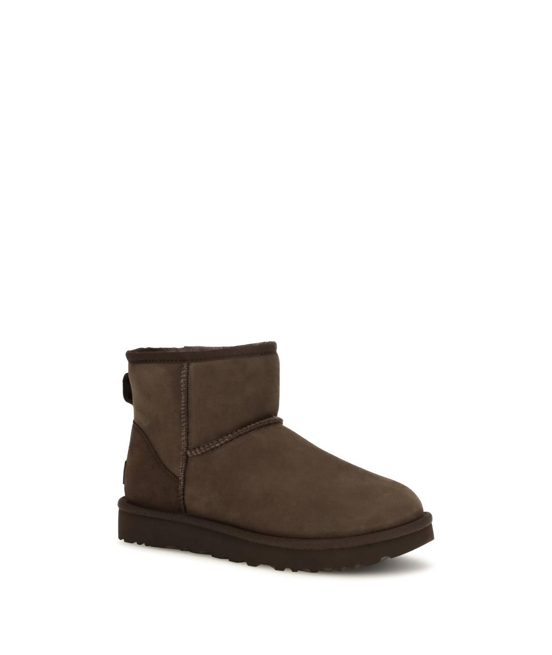 UGG Коричневые кожаные полусапоги, фото 2