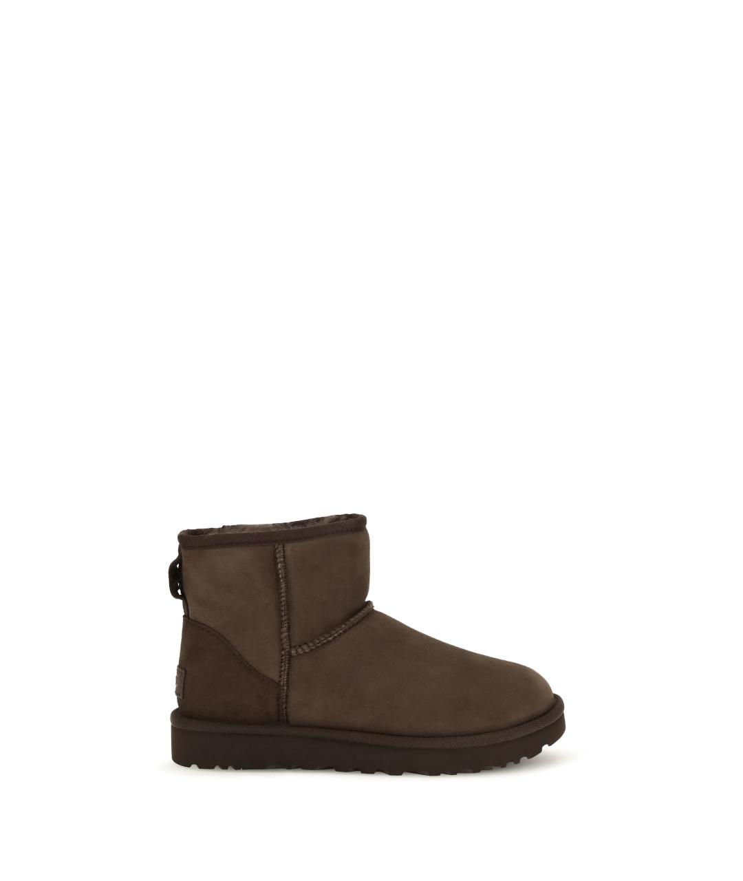 UGG Коричневые кожаные полусапоги, фото 4