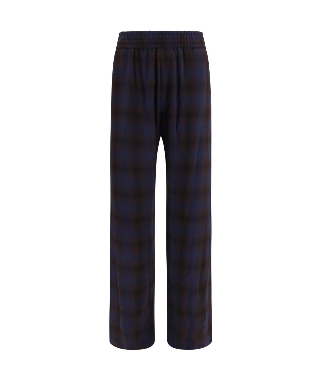 DRIES VAN NOTEN Мульти вискозные повседневные брюки, фото 1