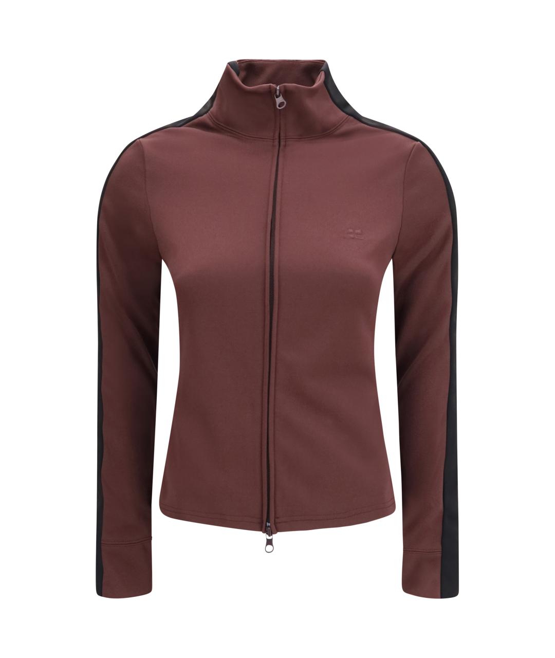 COURREGES Бордовая синтетическая спортивная куртка, фото 1