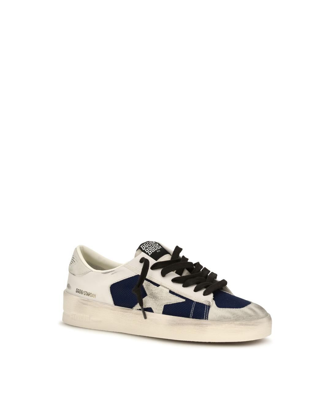 GOLDEN GOOSE Серые кожаные низкие кроссовки / кеды, фото 2