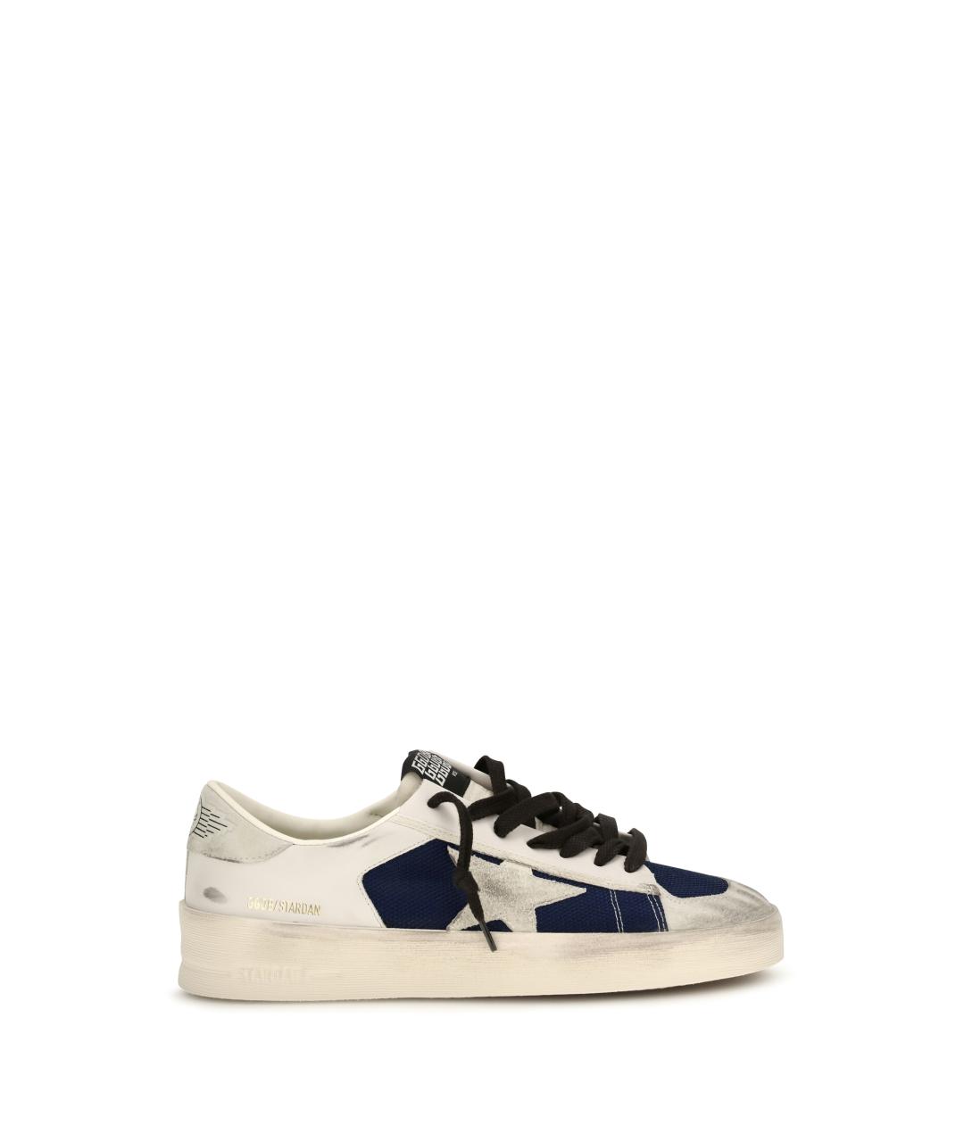 GOLDEN GOOSE Серые кожаные низкие кроссовки / кеды, фото 1