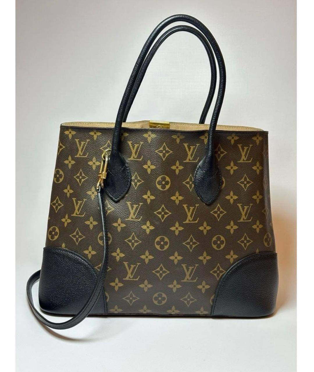 LOUIS VUITTON Коричневая канва сумка через плечо, фото 3
