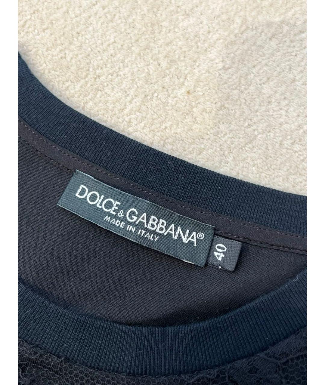 DOLCE&GABBANA Черная футболка, фото 6