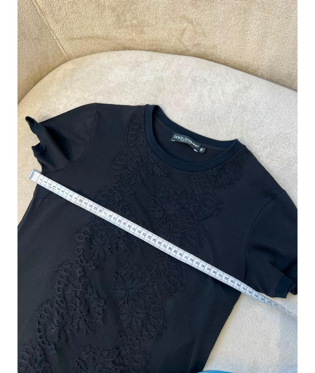 DOLCE&GABBANA Черная футболка, фото 4