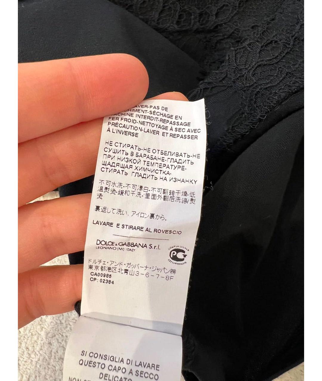 DOLCE&GABBANA Черная футболка, фото 7
