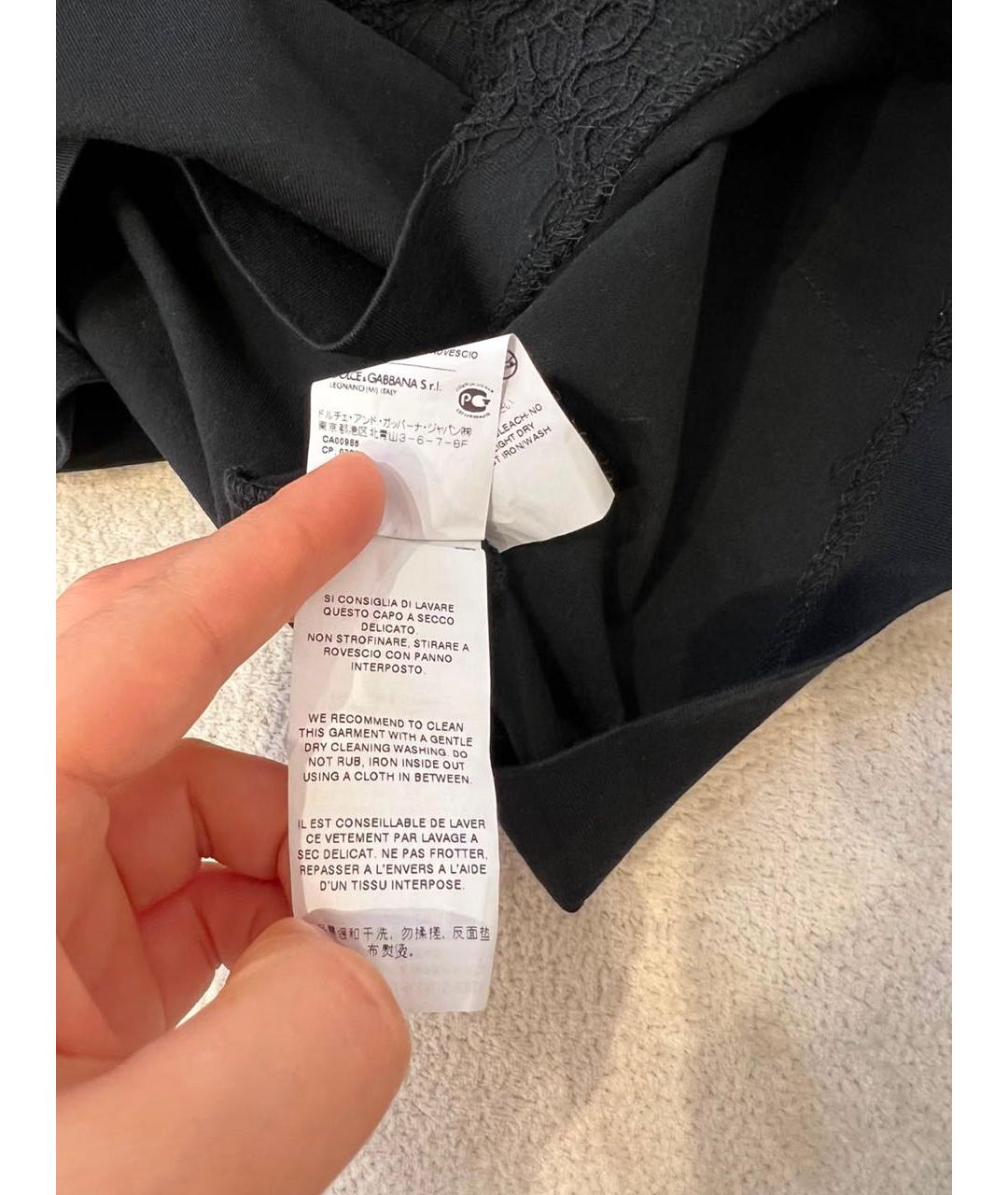 DOLCE&GABBANA Черная футболка, фото 8