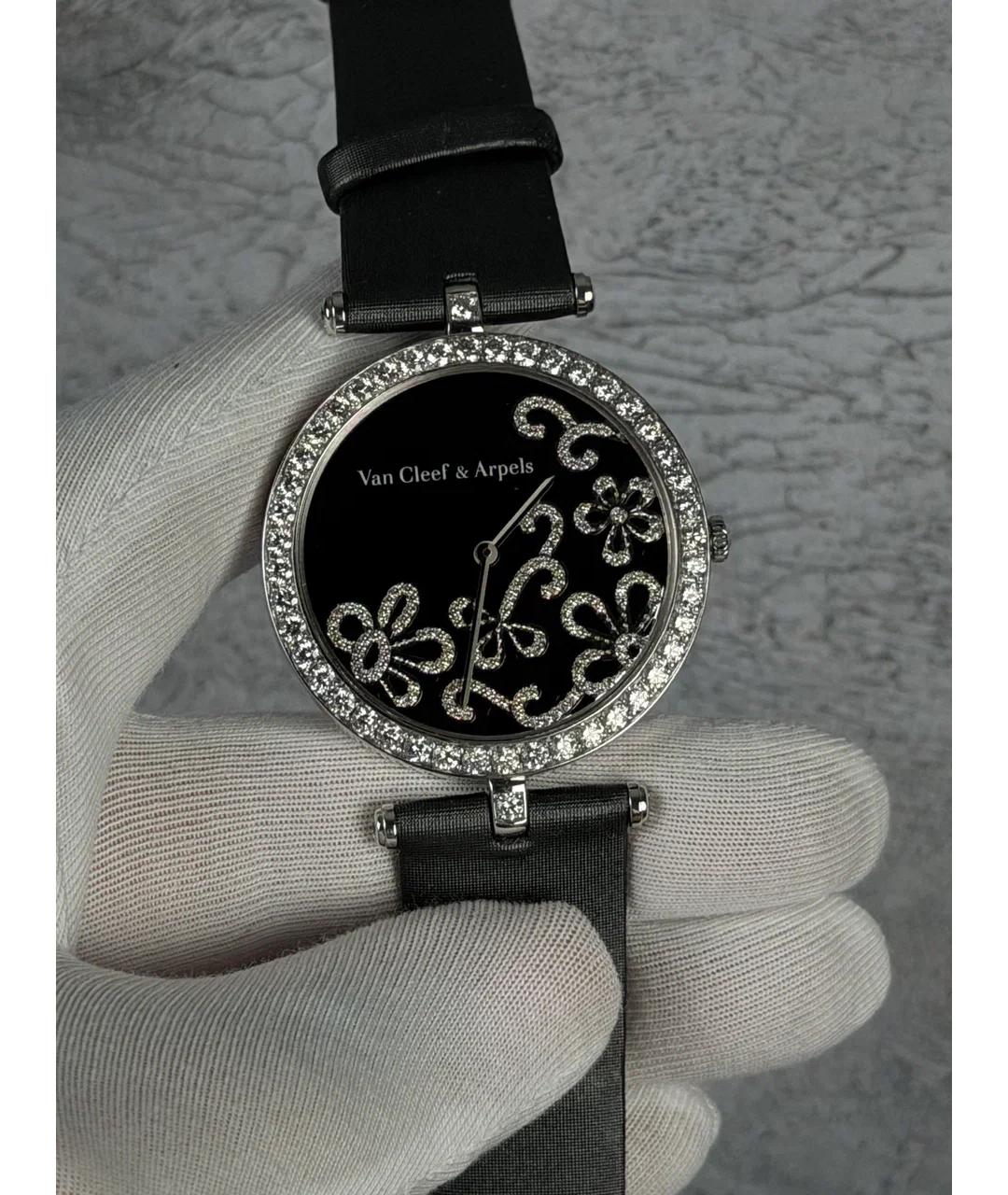 VAN CLEEF & ARPELS Черные часы из белого золота, фото 2