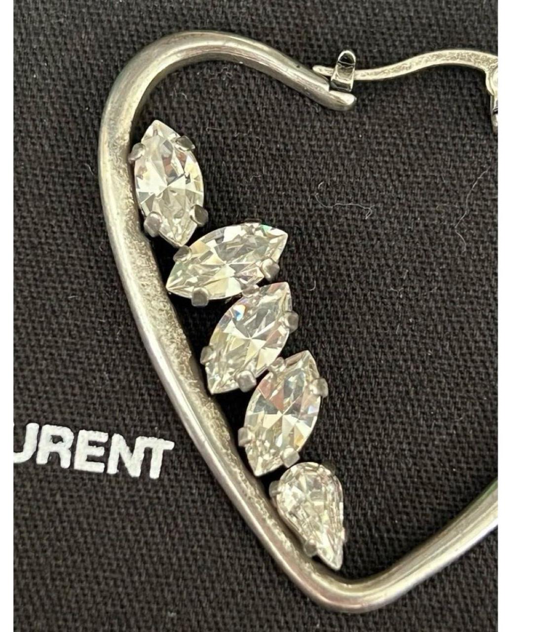 SAINT LAURENT Серебряные серьги, фото 6