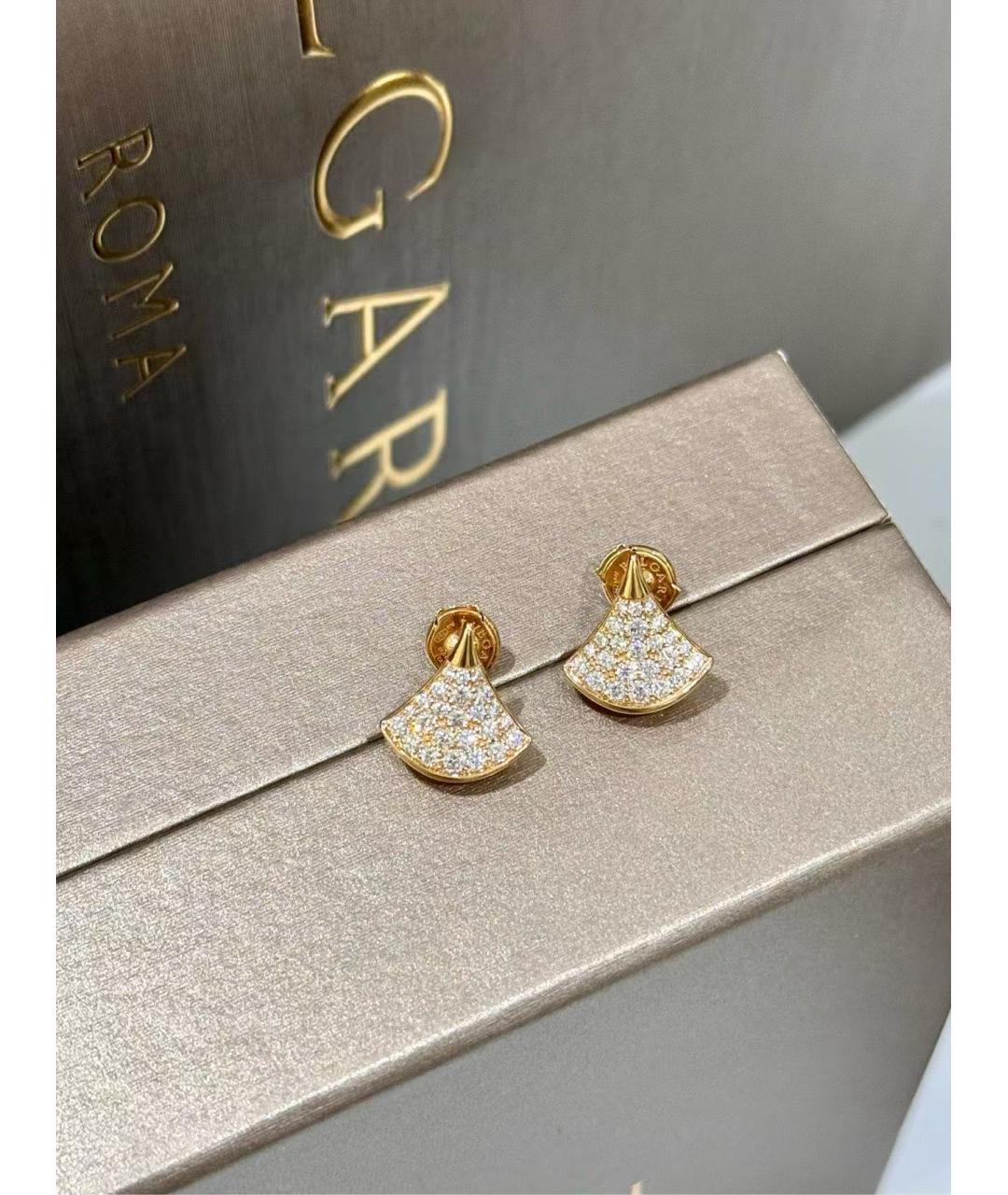 BVLGARI Золотые серьги из розового золота, фото 3
