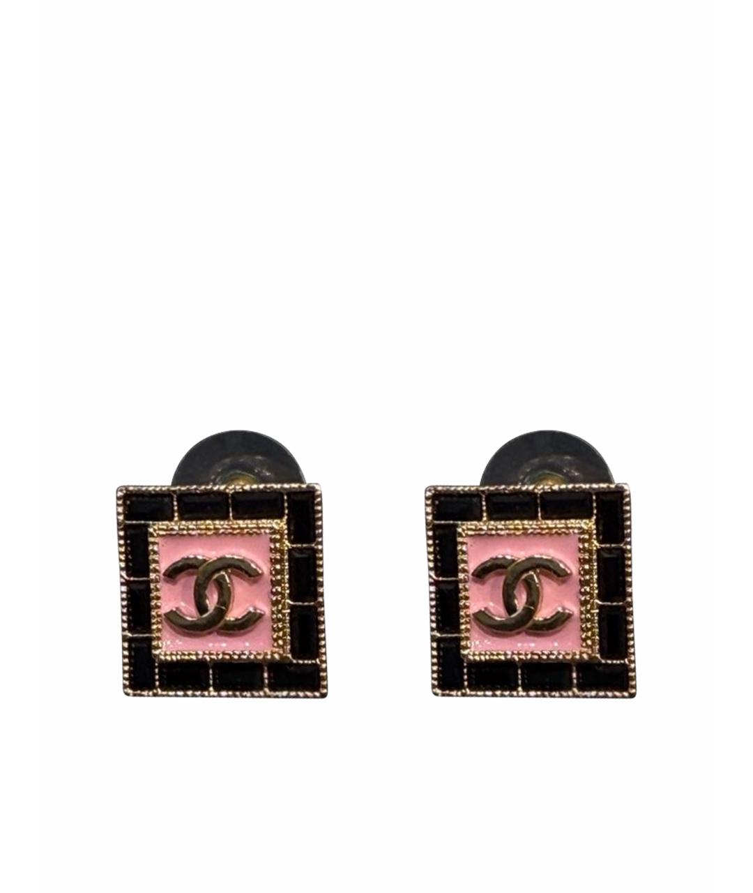 CHANEL Розовые серьги, фото 1