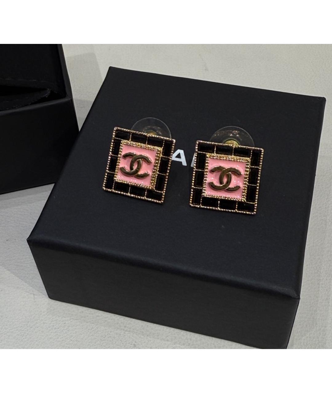 CHANEL Розовые серьги, фото 3