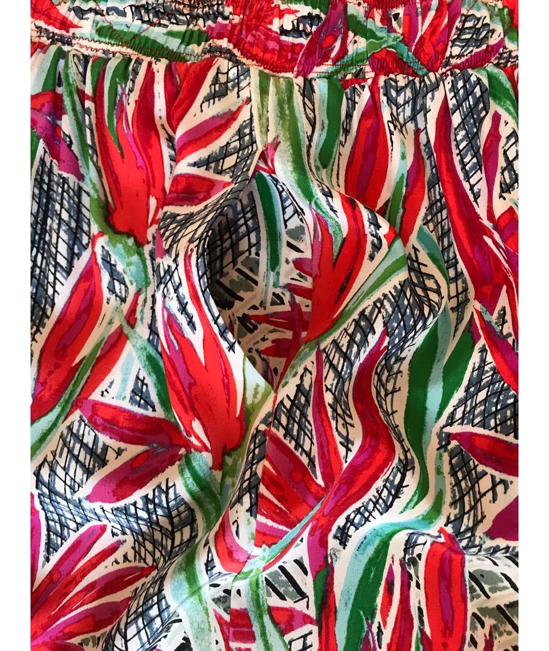 KENZO Мульти шелковые брюки широкие, фото 5