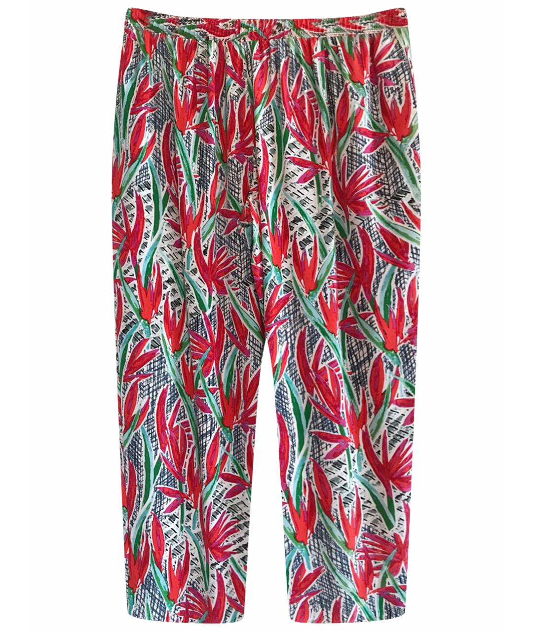KENZO Мульти шелковые брюки широкие, фото 1