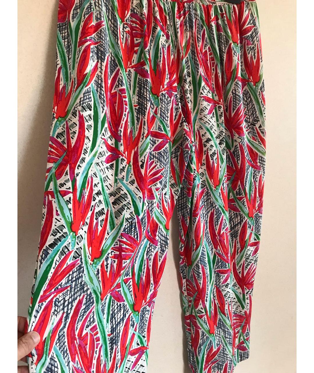 KENZO Мульти шелковые брюки широкие, фото 2