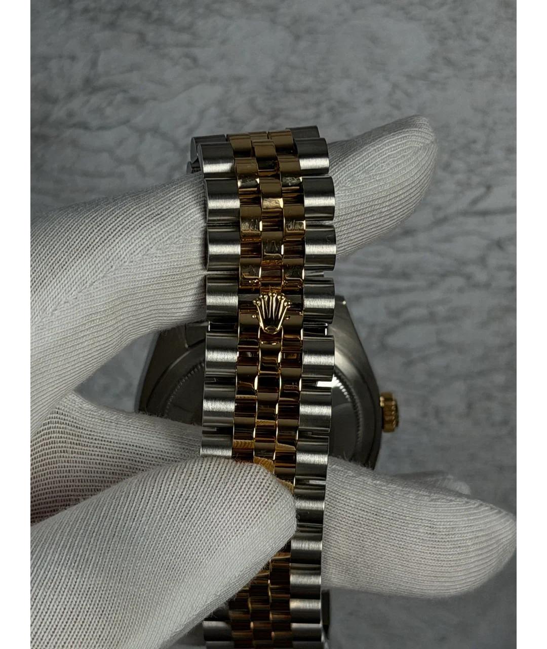 ROLEX Бежевые часы из желтого золота, фото 7