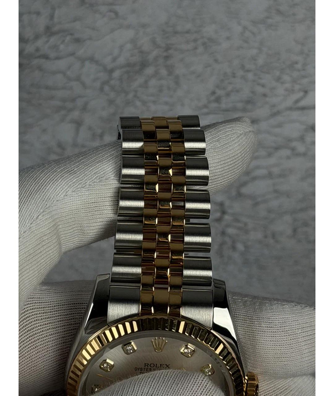 ROLEX Бежевые часы из желтого золота, фото 5