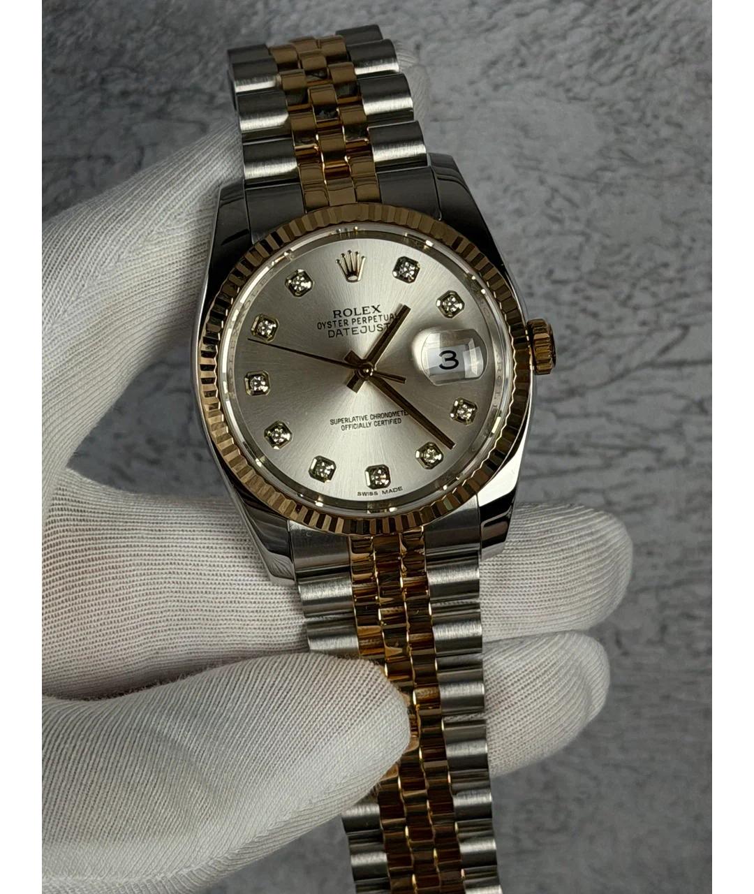 ROLEX Бежевые часы из желтого золота, фото 2