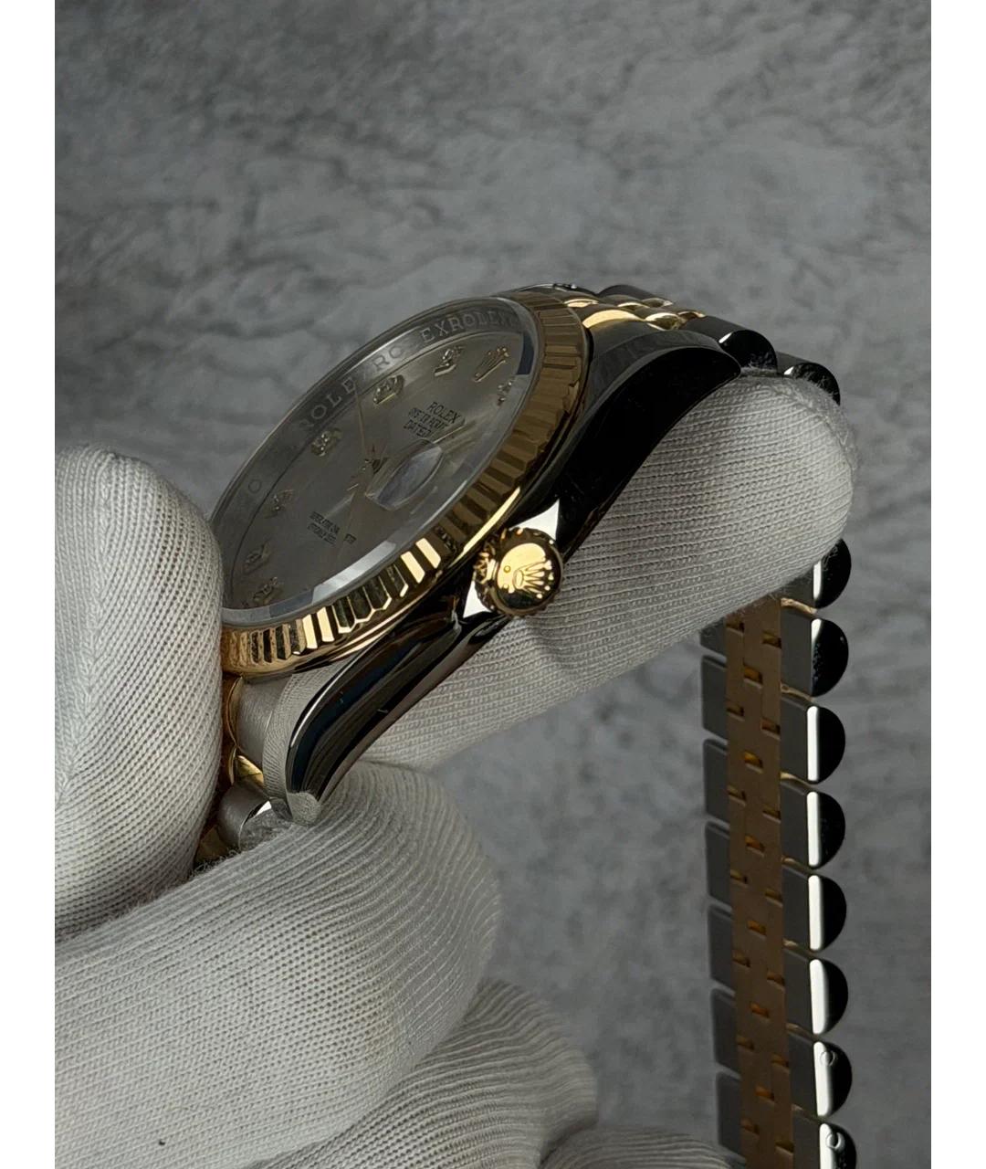 ROLEX Бежевые часы из желтого золота, фото 3