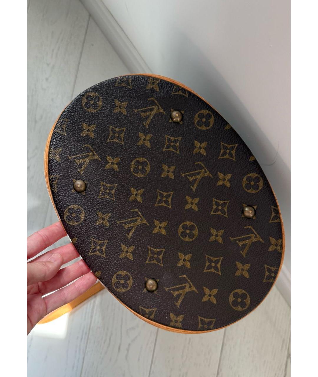 LOUIS VUITTON Коричневая канва сумка через плечо, фото 3