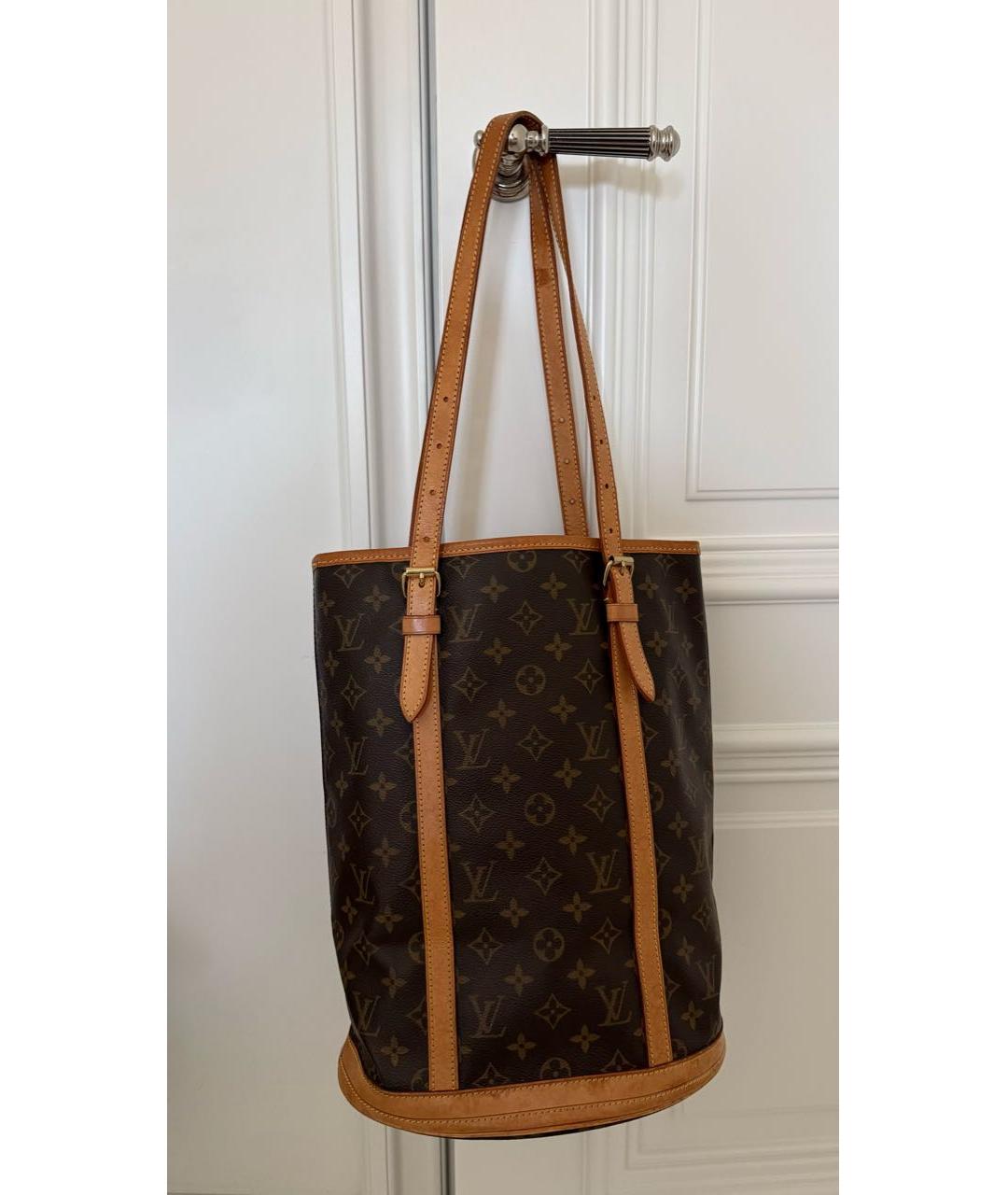LOUIS VUITTON Коричневая канва сумка через плечо, фото 8