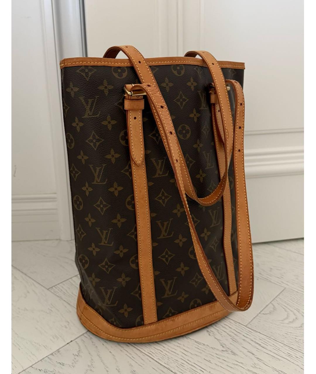 LOUIS VUITTON Коричневая канва сумка через плечо, фото 2