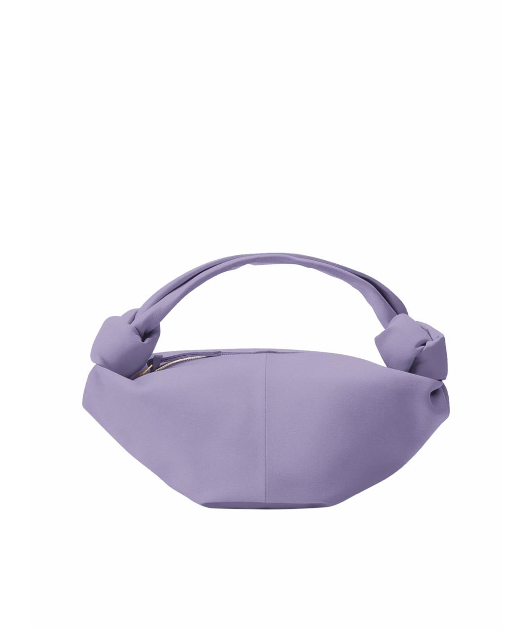 BOTTEGA VENETA Фиолетовая кожаная сумка с короткими ручками, фото 1