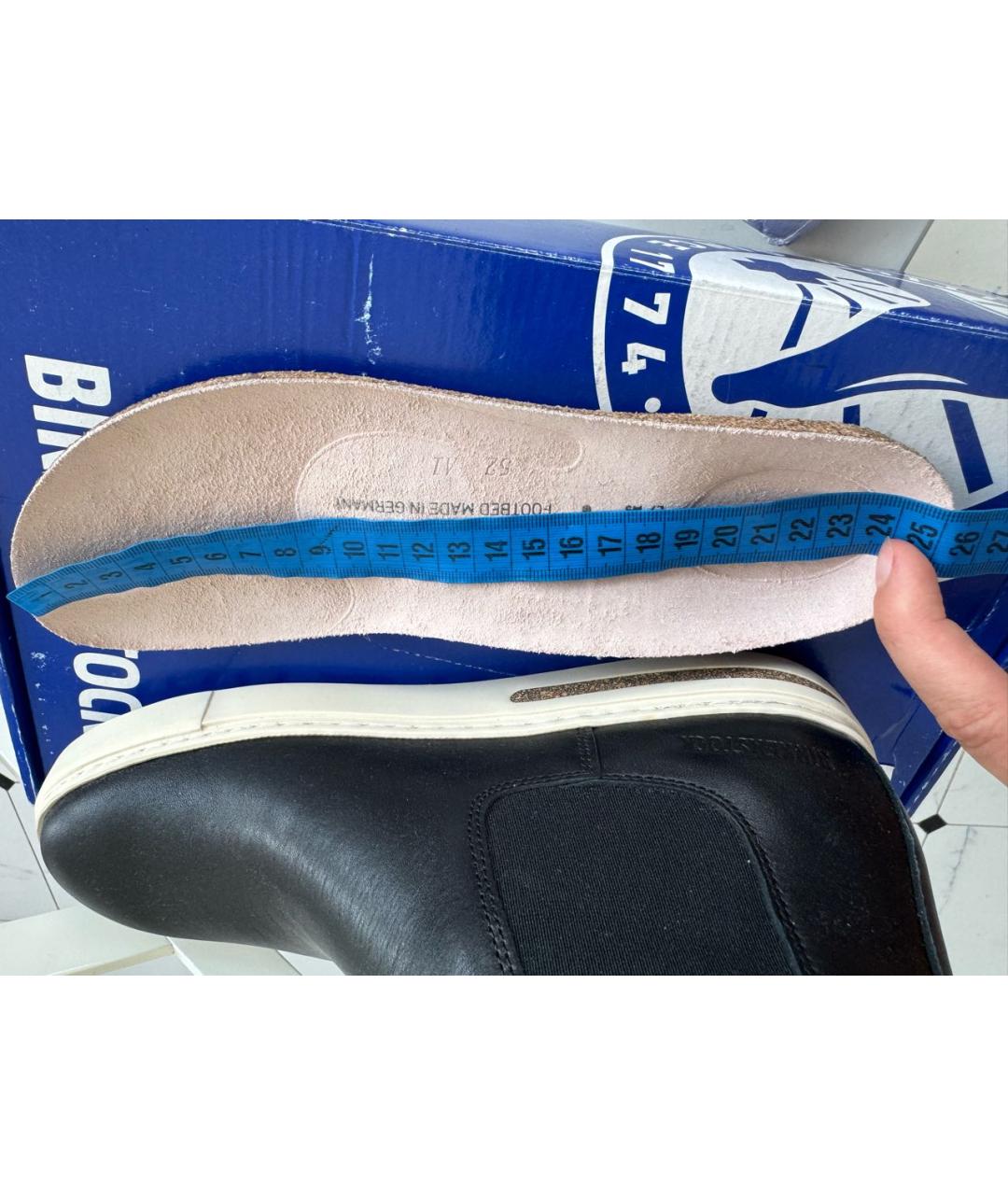 BIRKENSTOCK Черные кожаные ботинки, фото 7