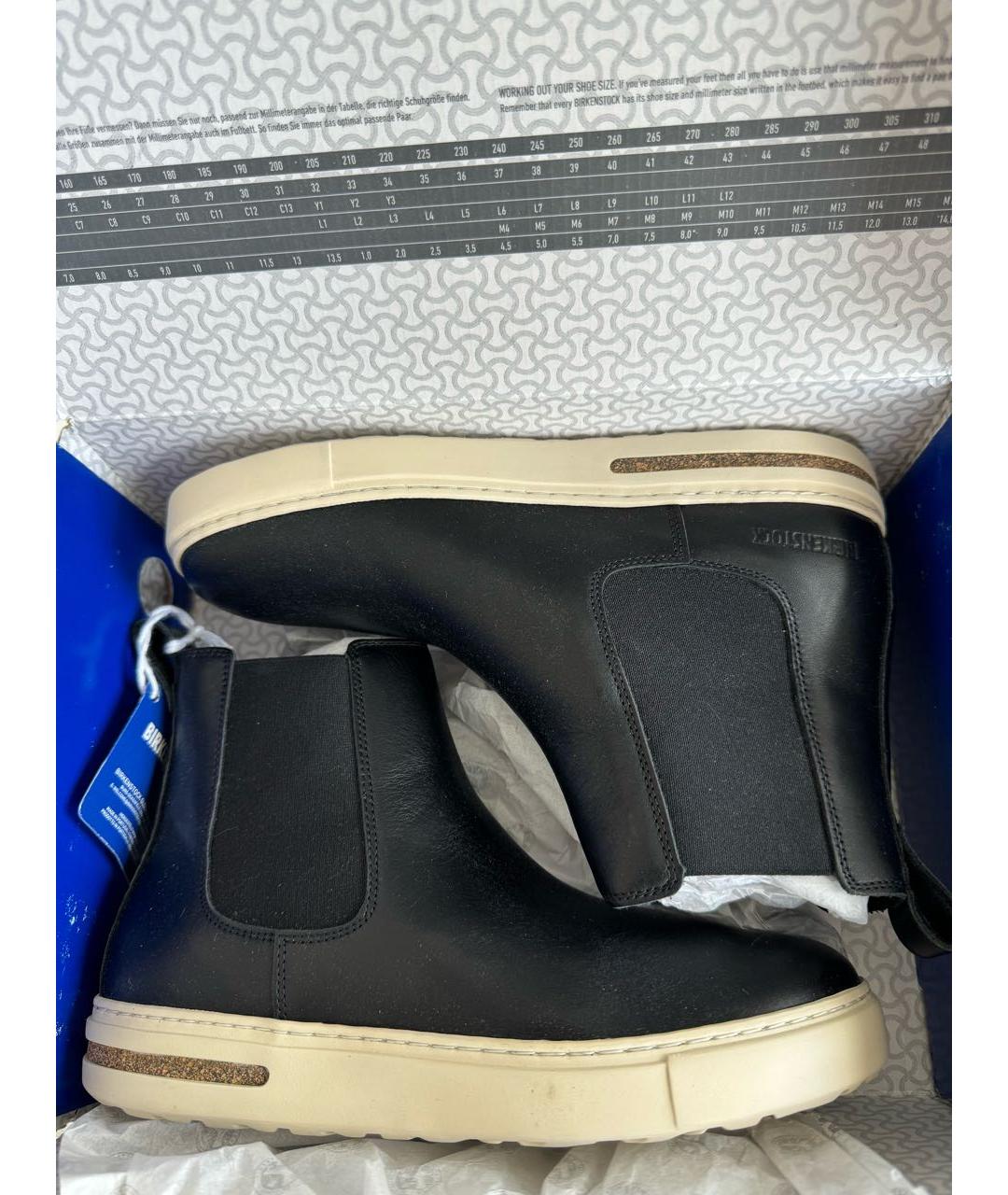 BIRKENSTOCK Черные кожаные ботинки, фото 8