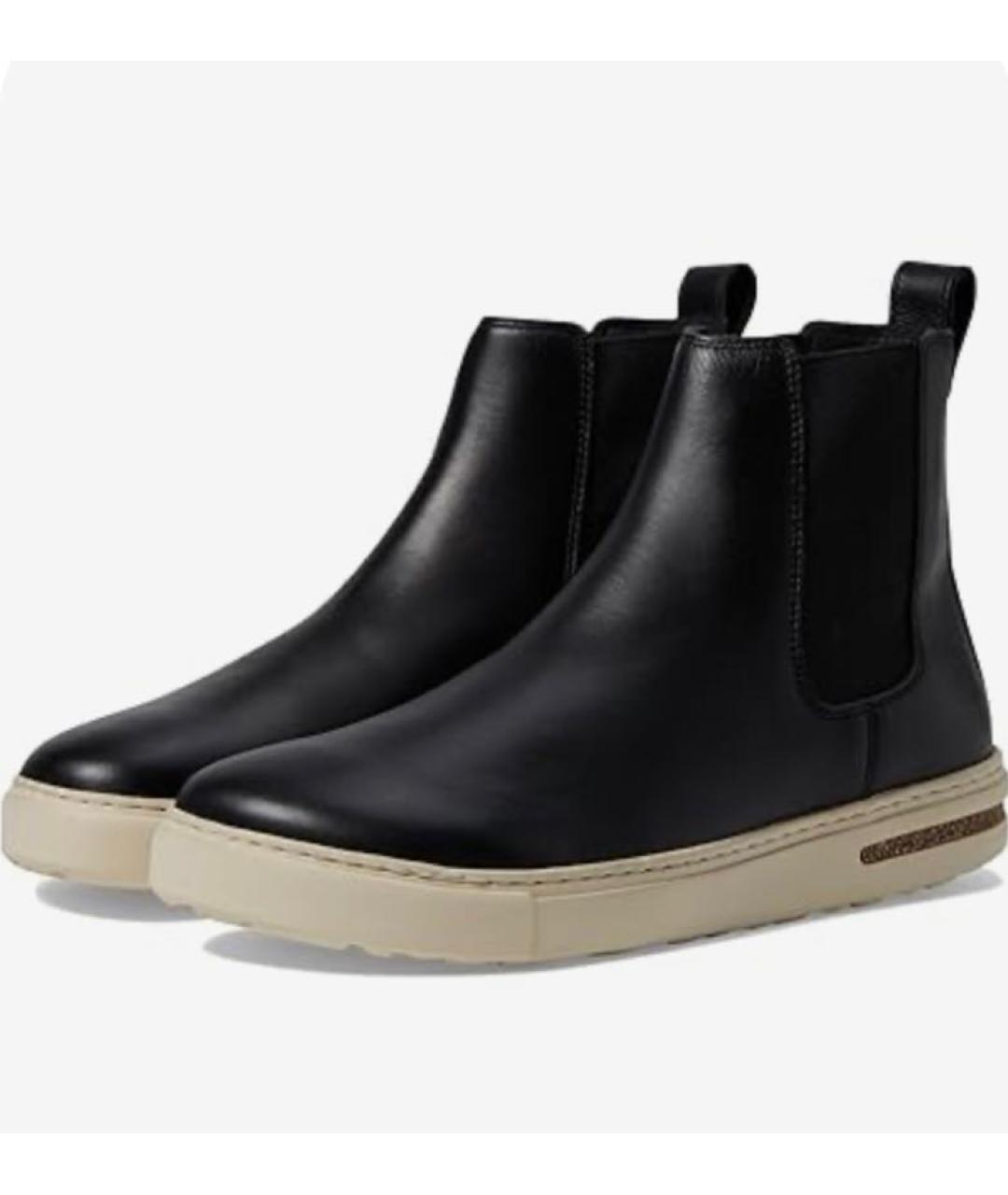 BIRKENSTOCK Черные кожаные ботинки, фото 2