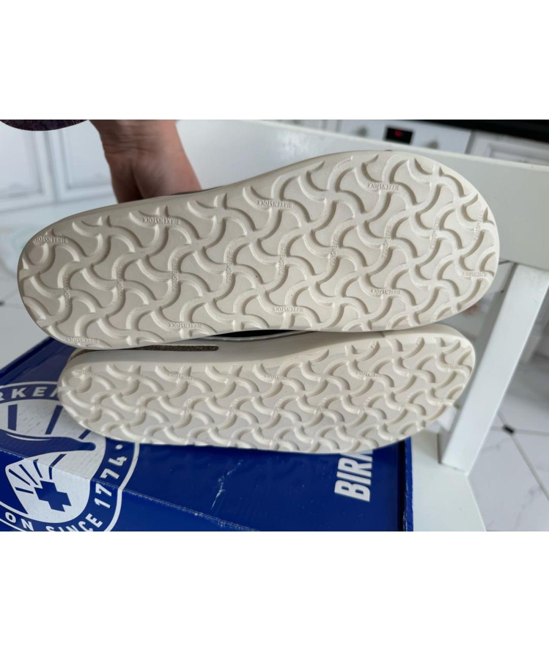 BIRKENSTOCK Черные кожаные ботинки, фото 6