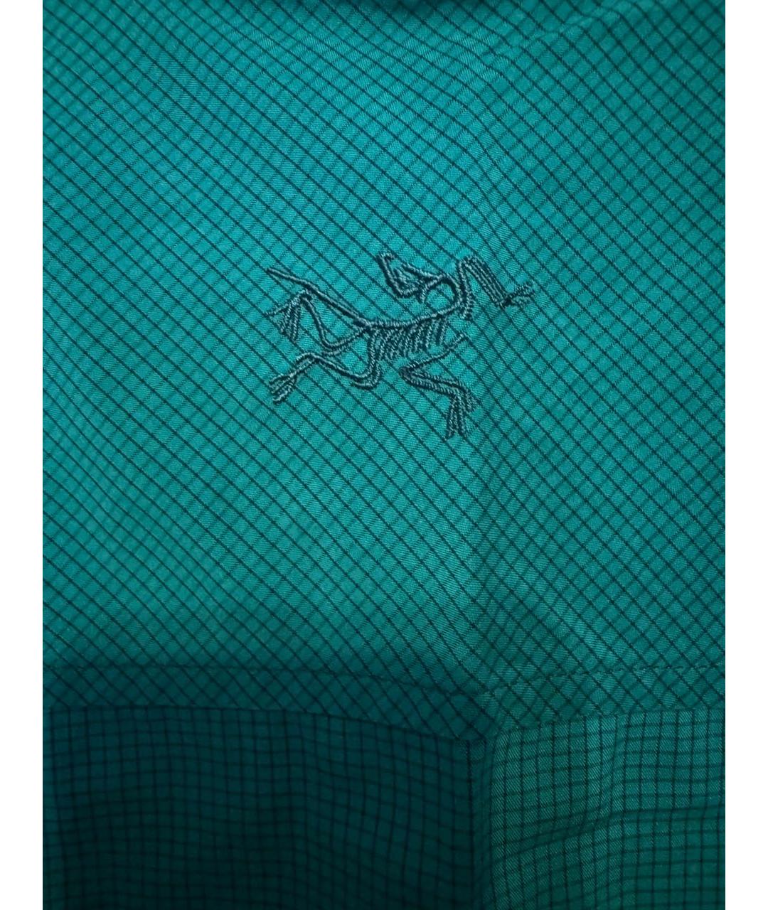 ARCTERYX Зеленая хлопко-полиэстеровая кэжуал рубашка, фото 3