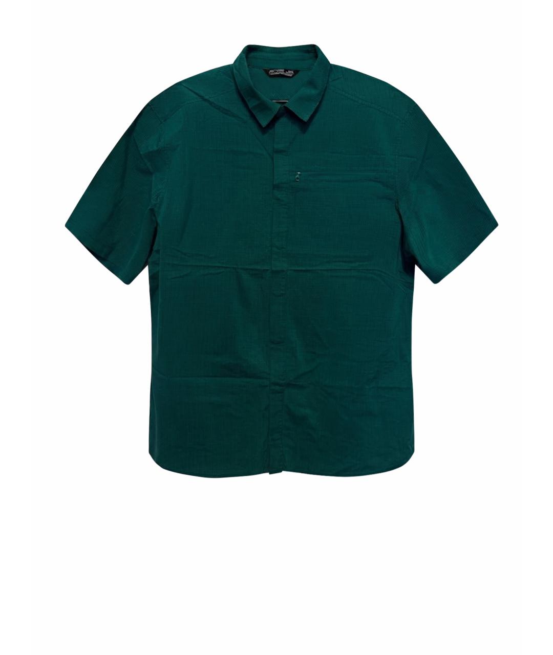 ARCTERYX Зеленая хлопко-полиэстеровая кэжуал рубашка, фото 1
