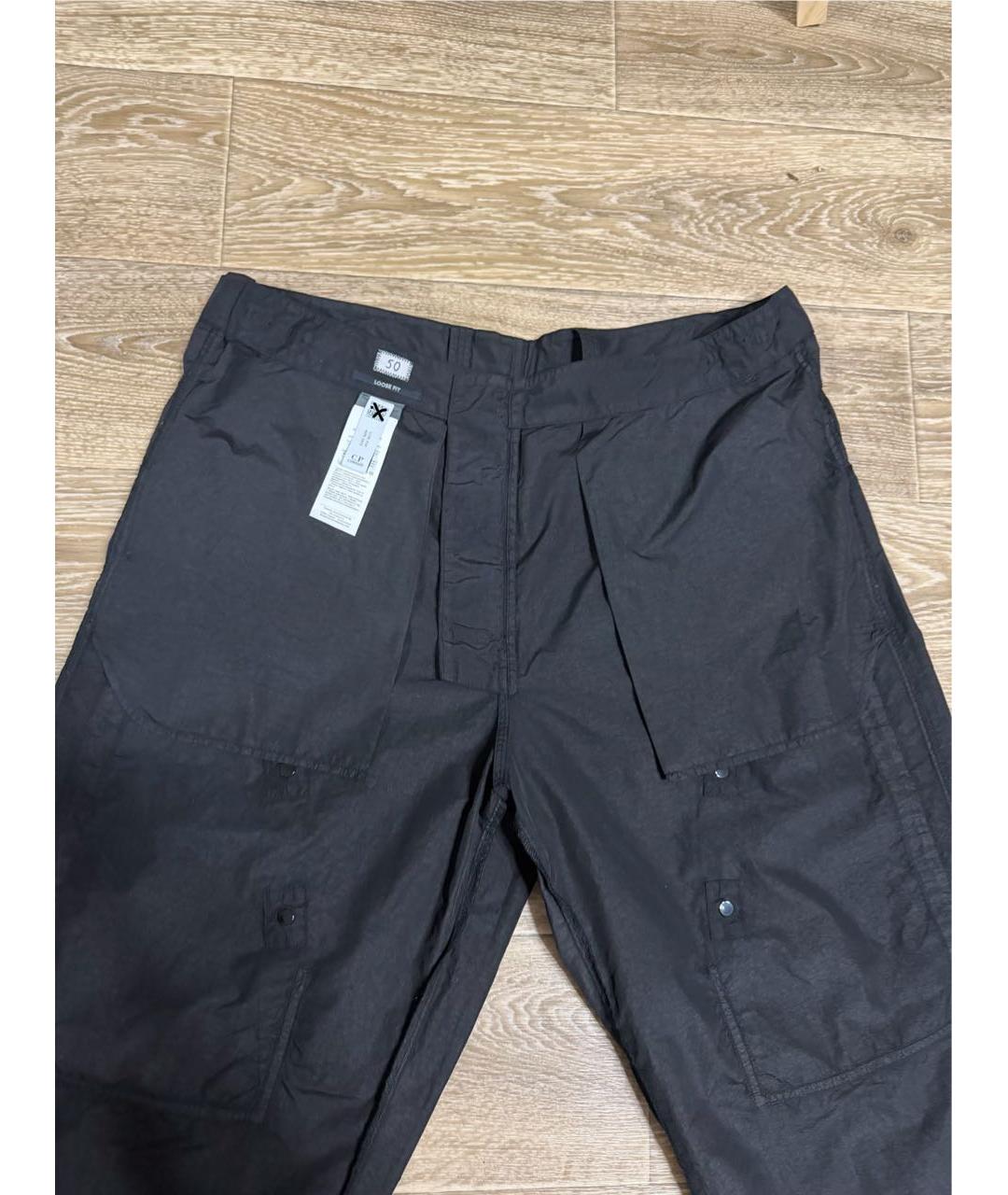 CP COMPANY Черные полиамидовые повседневные брюки, фото 3